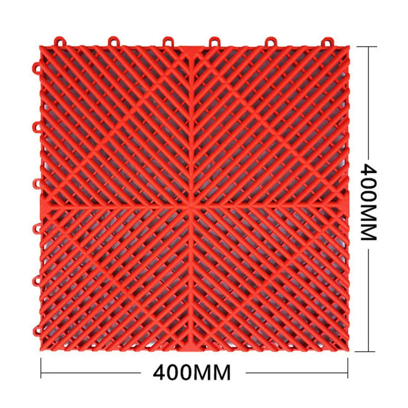 Vented Plastic Garage Floor Tile