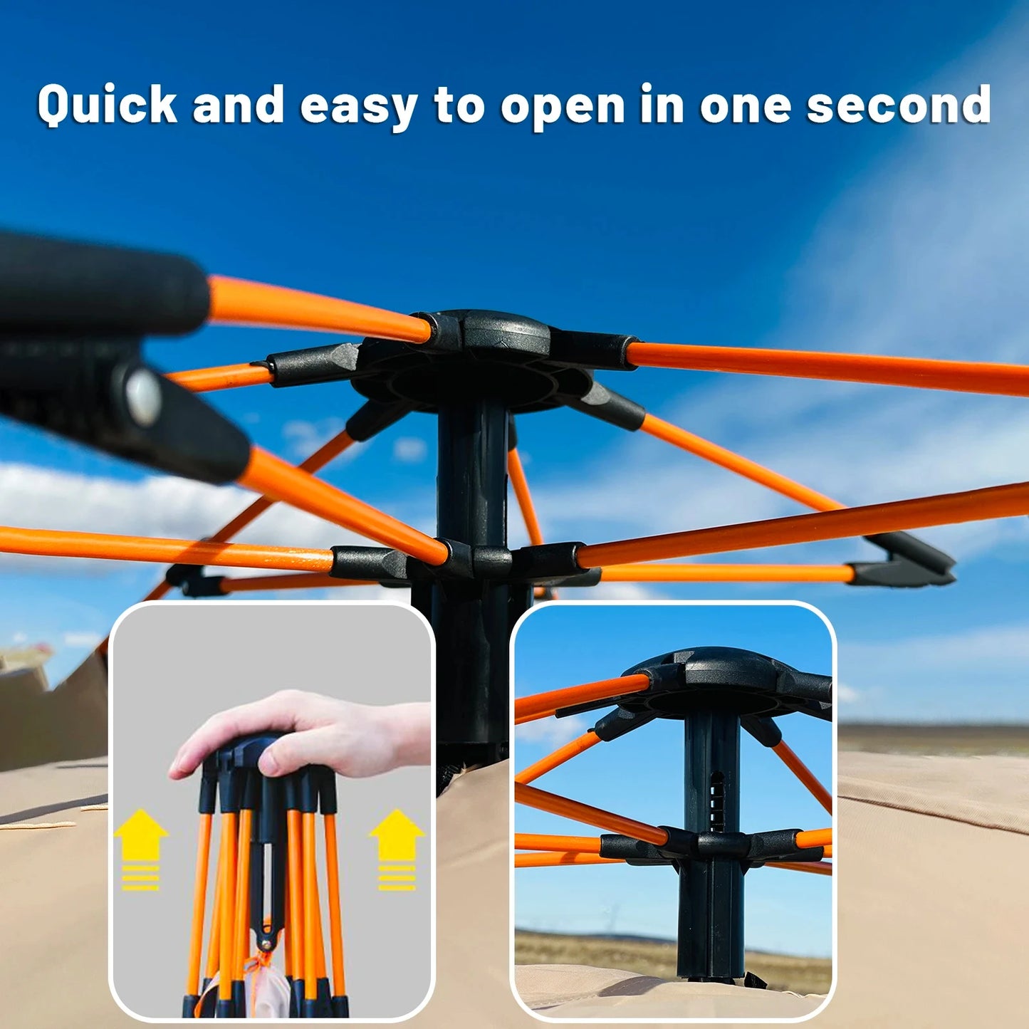 Automatic Quick-Open Camping Tent (2 sizes available)