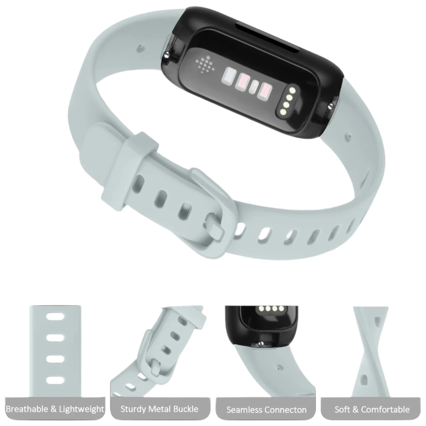 Silicone Sport Strap for the Fitbit Inspire 3 Series (21 colours available)