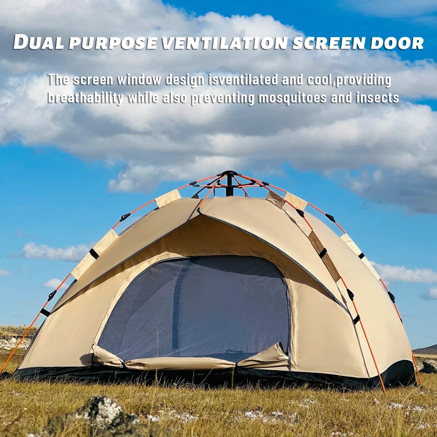 Automatic Quick-Open Camping Tent (2 sizes available)