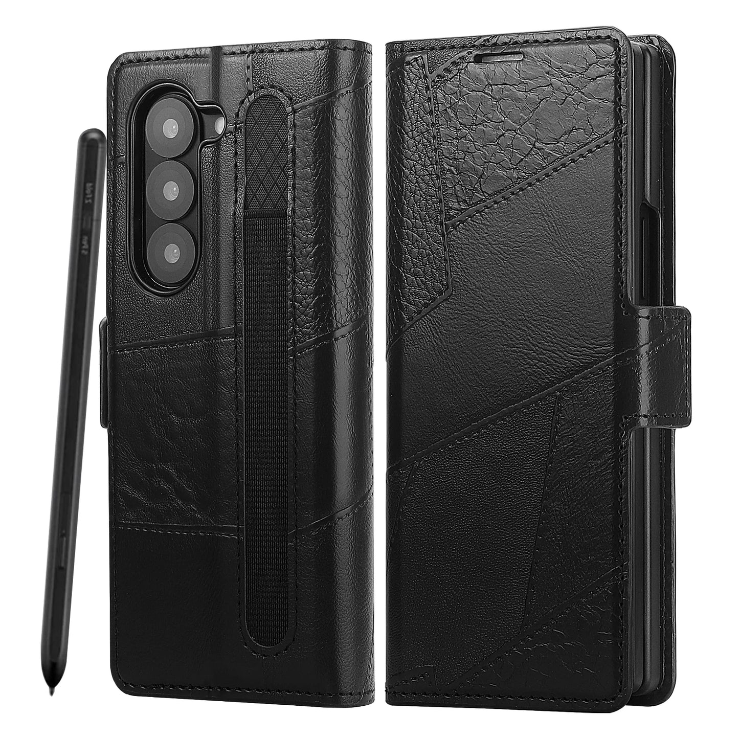Magnetic Flip Leather Phone Case for the Samsung Galaxy Z Fold7 (2 colours available)