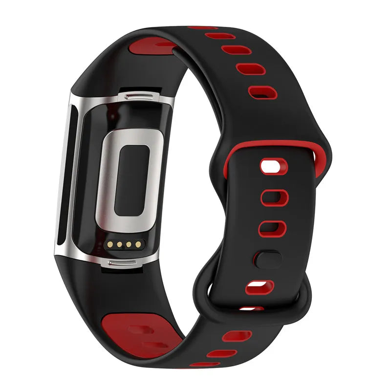 Rubber Sport Strap for the Fitbit Charge 5/6 Series (available in 21 colours)