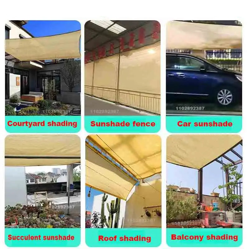 Sunshade Canopy (10 sizes and 4 colours available)