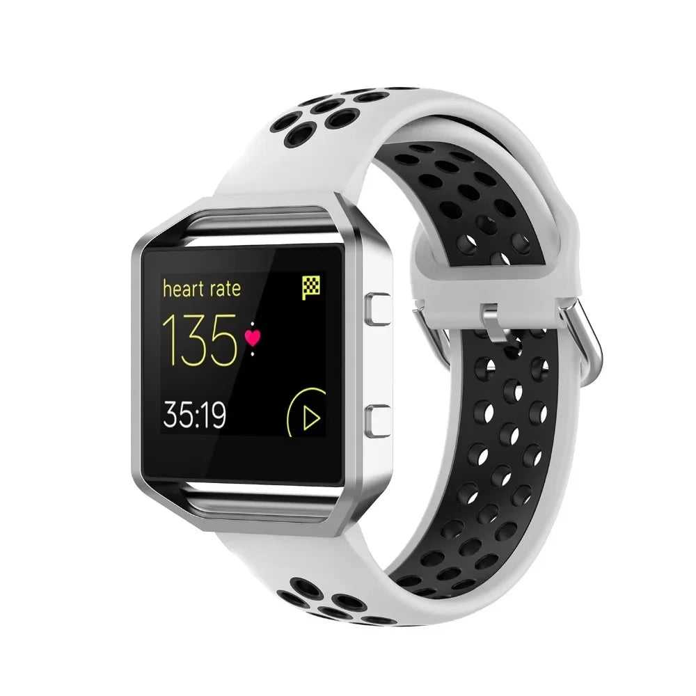 Silicone Sport Strap for the Fitbit Blaze/Versa/Versa 2/Lite Series (15 colours available)
