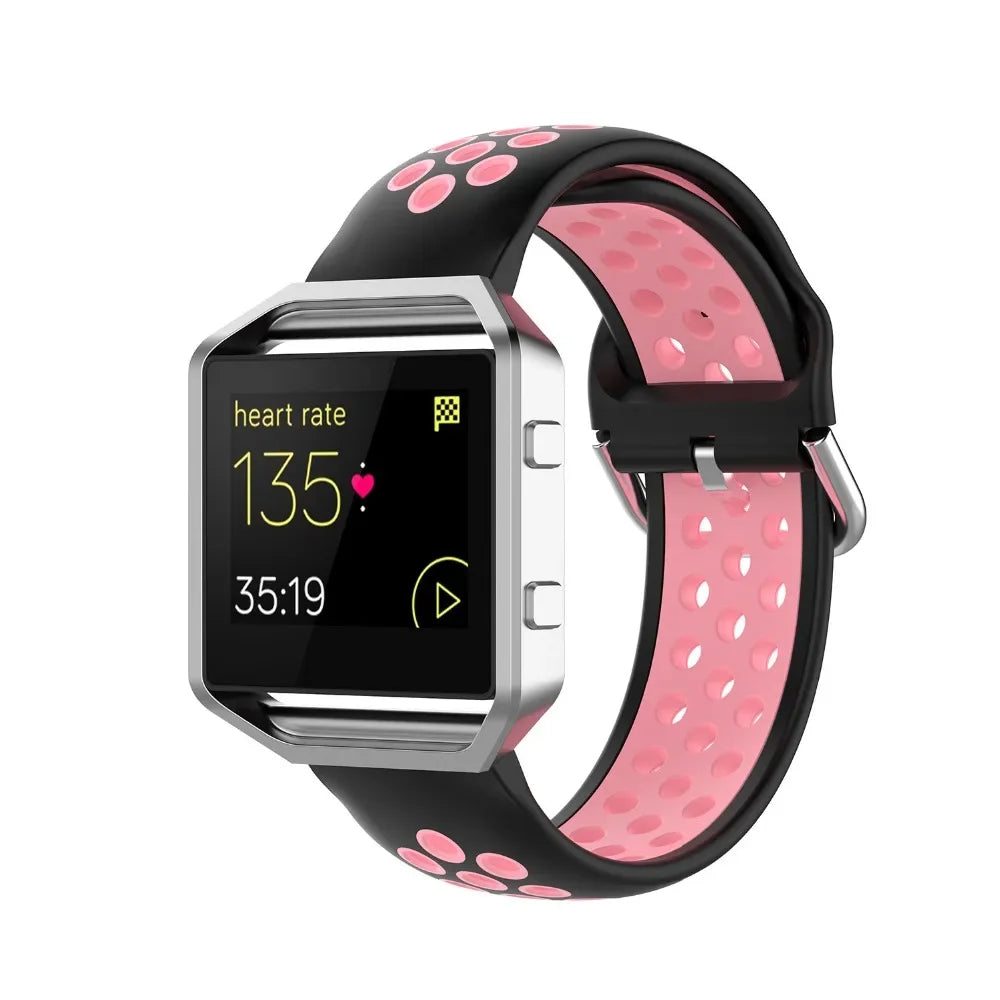 Silicone Sport Strap for the Fitbit Blaze/Versa/Versa 2/Lite Series (15 colours available)