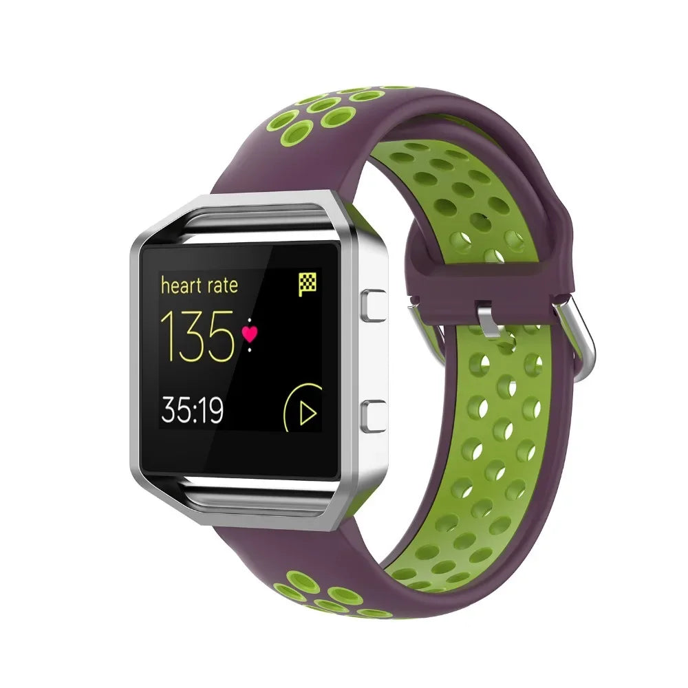 Silicone Sport Strap for the Fitbit Blaze/Versa/Versa 2/Lite Series (15 colours available)