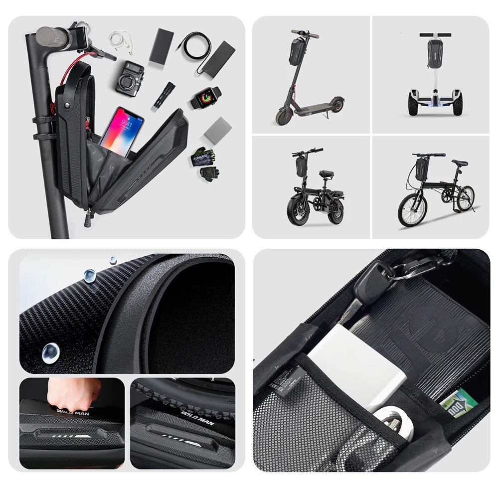 Waterproof Front Storage Box for E-Scooters (13 different storage types available)