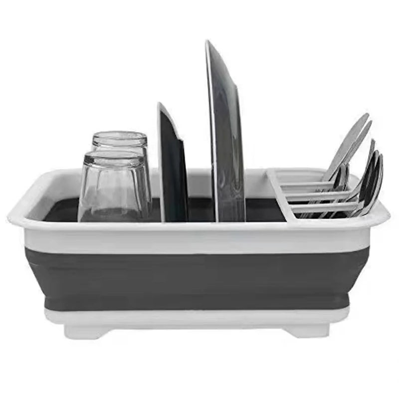 Foldable Dish Rack & Sink for RV, Camper & Boat