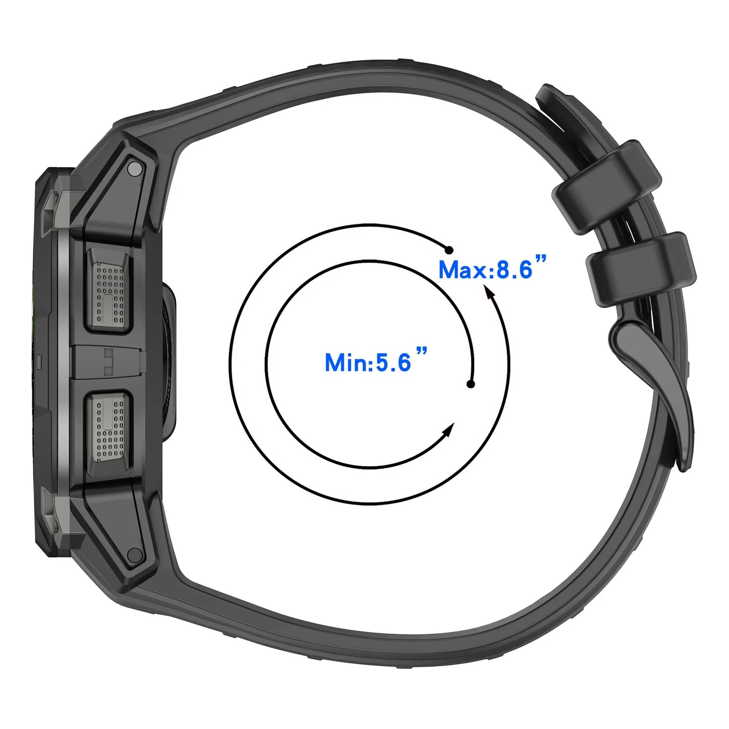 Silicone Strap for the Garmin Instinct 3/3 Solar Series (45 & 50mm) (12 colours available)
