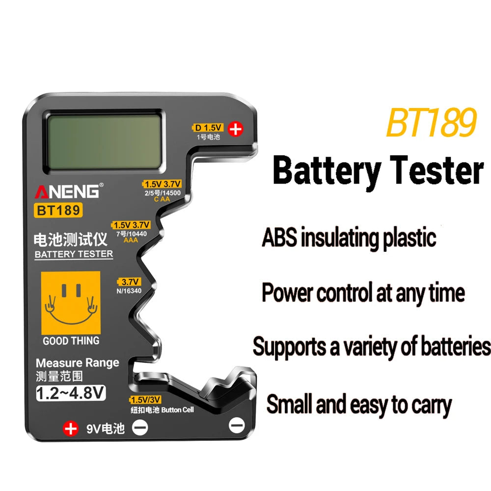 Universal Battery Tester for AA/AAA/C/D/9V/1.5V/3V (2 colours available)