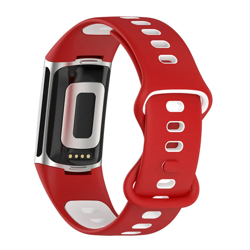 Rubber Sport Strap for the Fitbit Charge 5/6 Series (available in 21 colours)