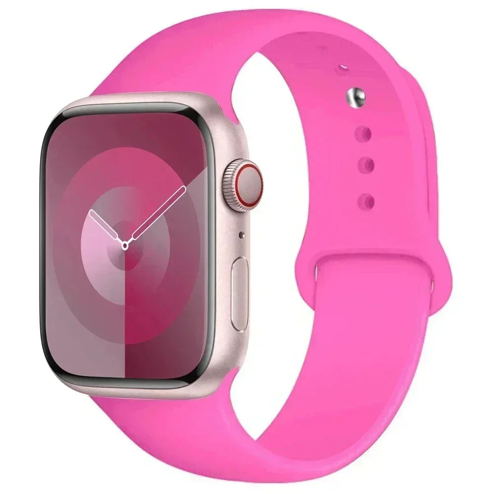 Silicone Sport Band for Apple Watch Series (42mm - 49mm)(available in 45 colours)