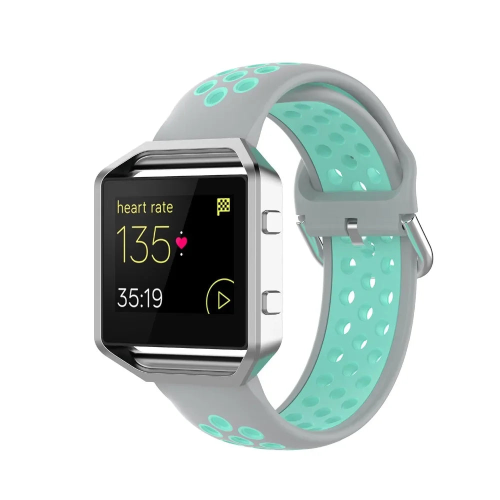 Silicone Sport Strap for the Fitbit Blaze/Versa/Versa 2/Lite Series (15 colours available)