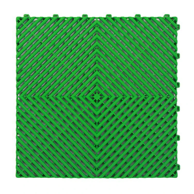 Vented Plastic Garage Floor Tile