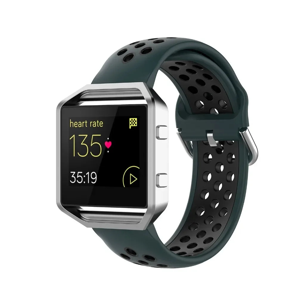 Silicone Sport Strap for the Fitbit Blaze/Versa/Versa 2/Lite Series (15 colours available)