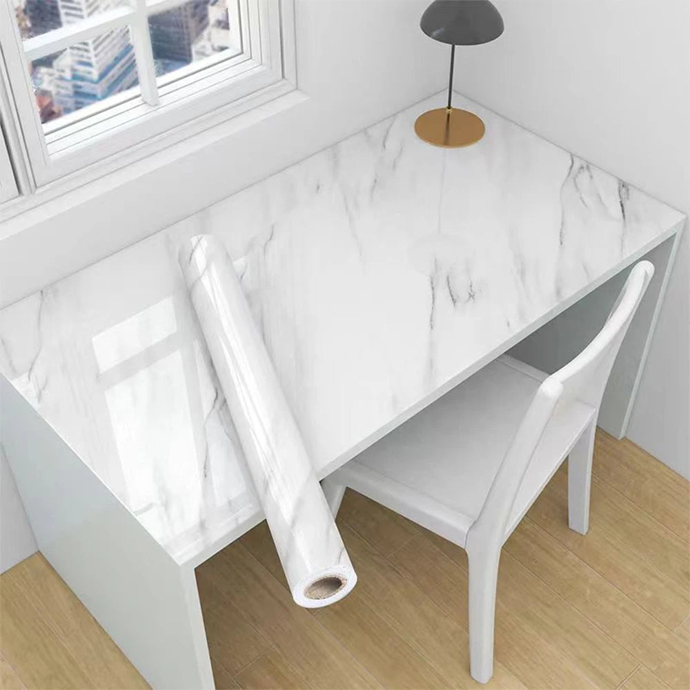 Vinyl Marble Wallpaper – Waterproof (8 designs available)