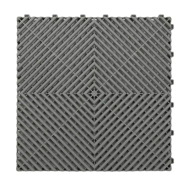 Vented Plastic Garage Floor Tile