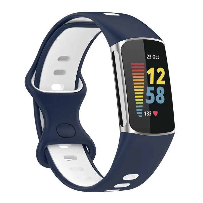 Rubber Sport Strap for the Fitbit Charge 5/6 Series (available in 21 colours)