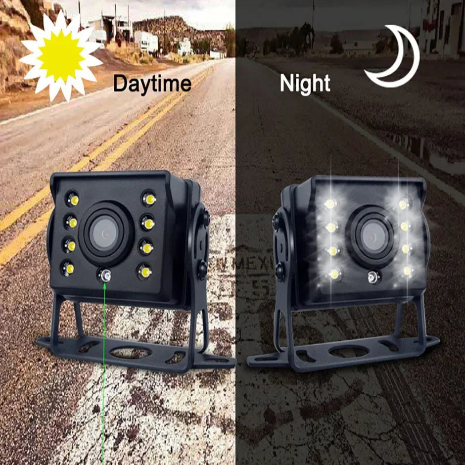 Backup Reverse Camera with 7" LCD Monitor – Easy Install 12V/24V CVBS