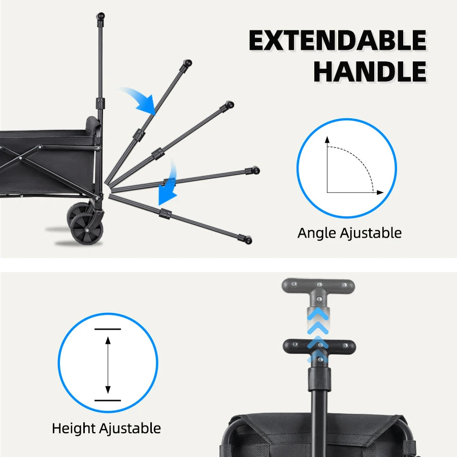 Foldable Portable Camping & Utility Cart – Heavy Duty