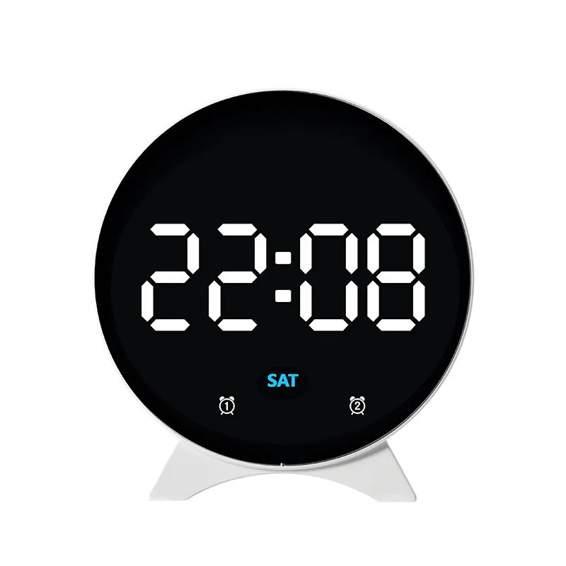 LED Digital Alarm Clock – Adjustable Brightness, Dual Alarms, Date & Temperature Display