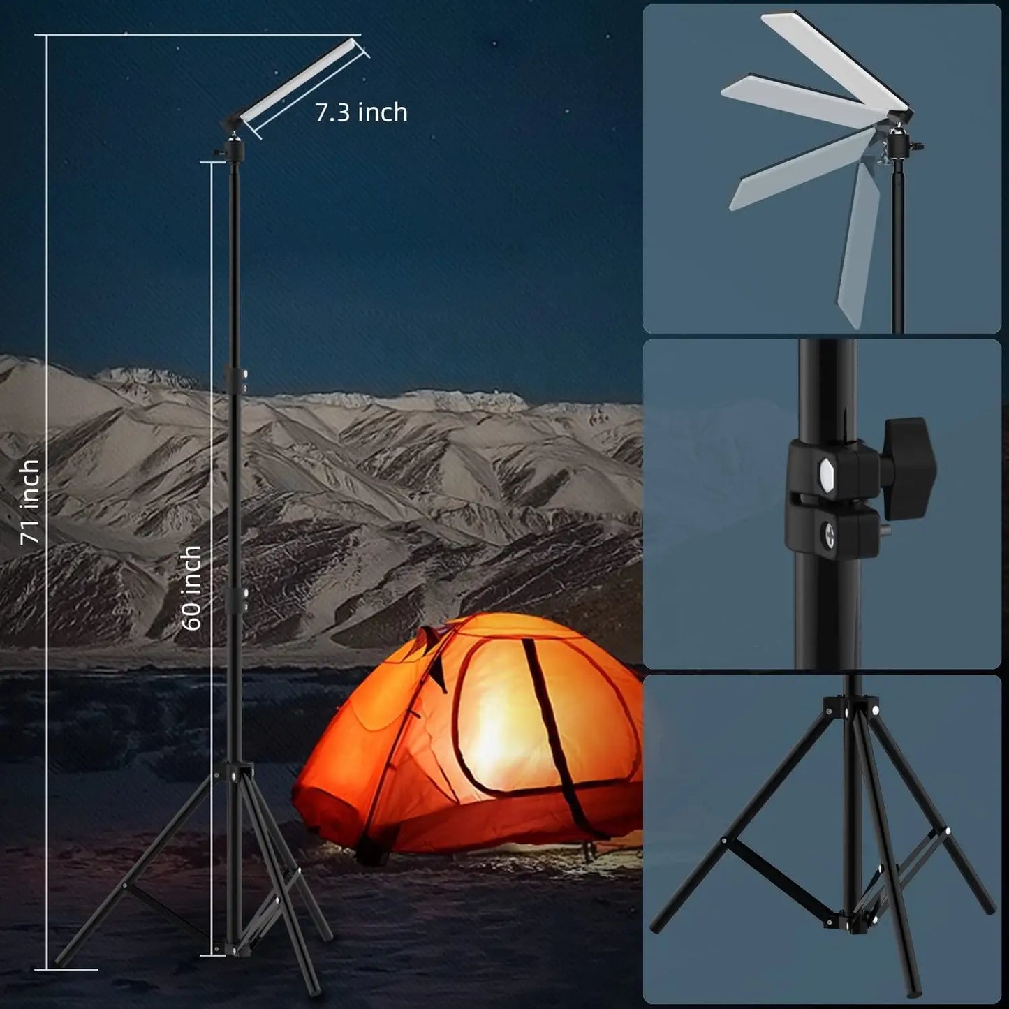 Portable LED Work Light with Tripod Stand (2 types available)