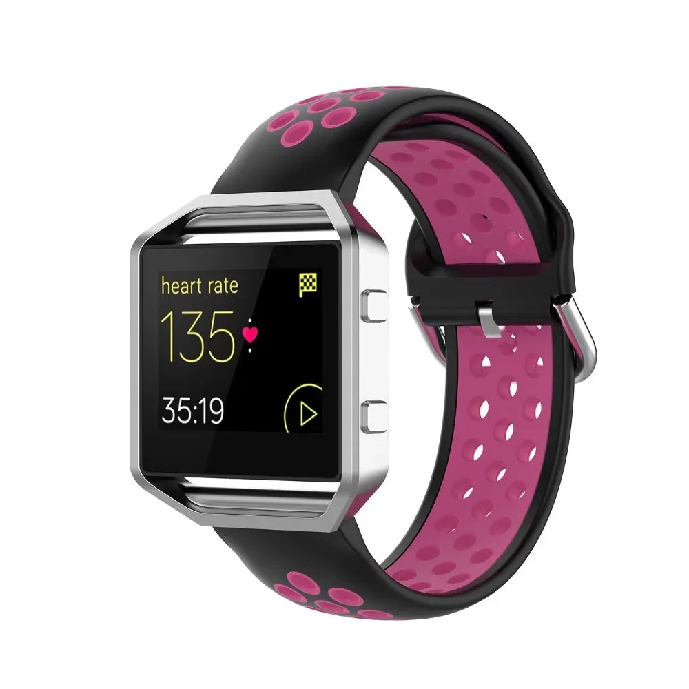 Silicone Sport Strap for the Fitbit Blaze/Versa/Versa 2/Lite Series (15 colours available)