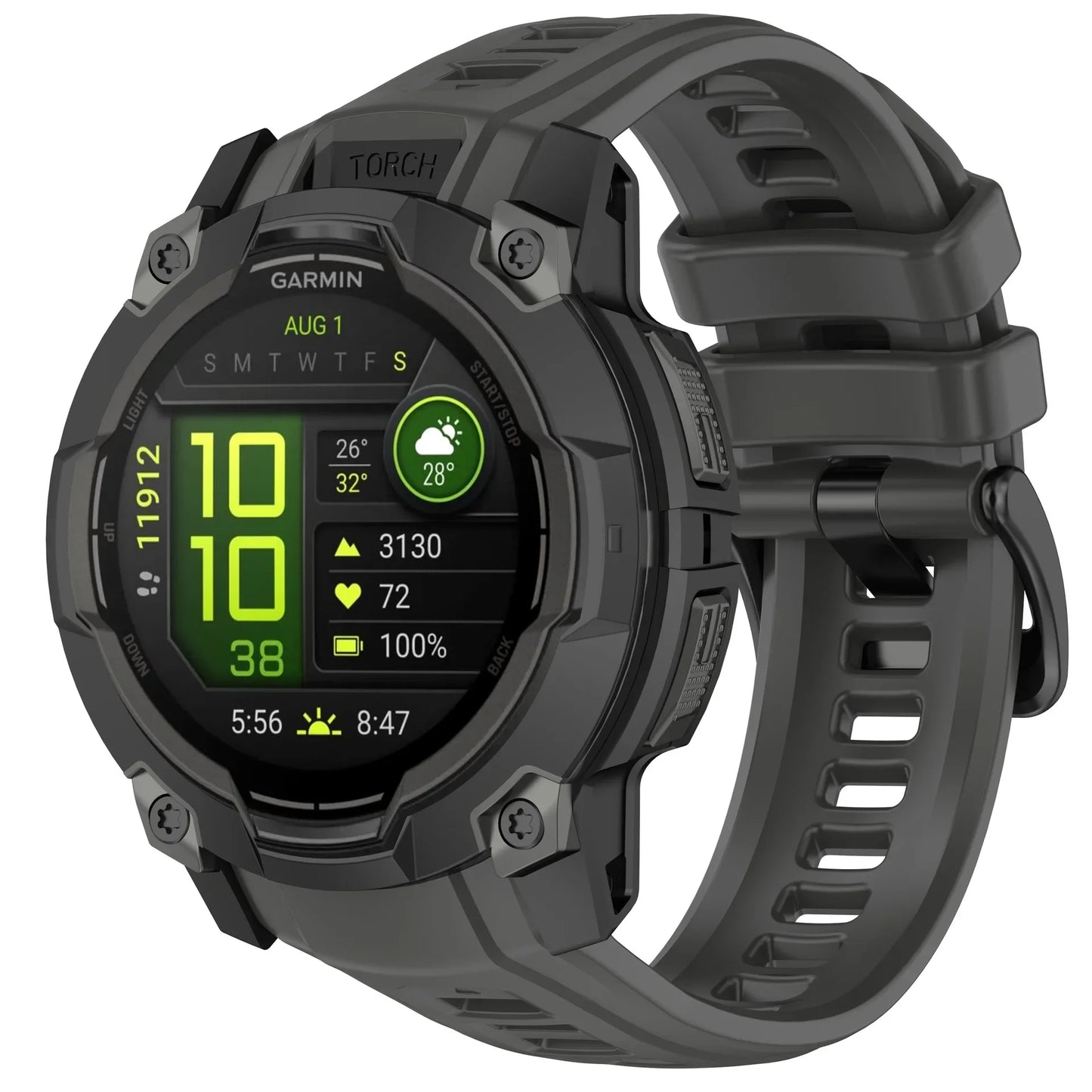 Silicone Strap for the Garmin Instinct 3/3 Solar Series (45 & 50mm) (12 colours available)