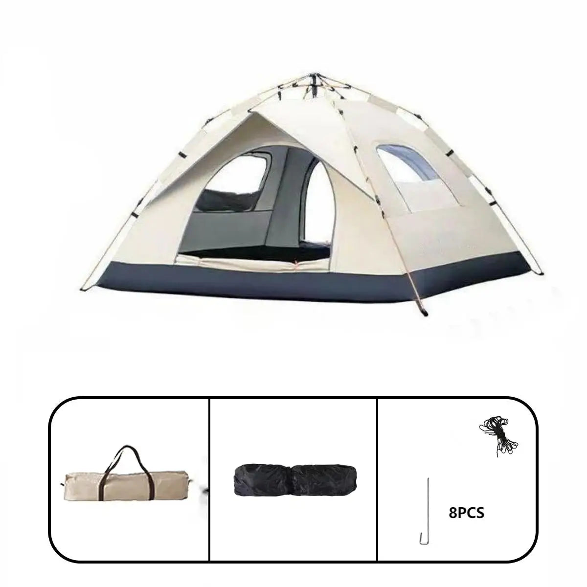 Automatic Quick-Open Camping Tent (2 sizes available)