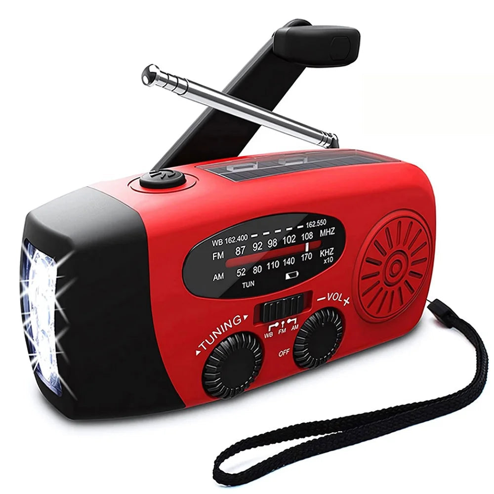 Solar Hand Crank Emergency Radio & Power Bank