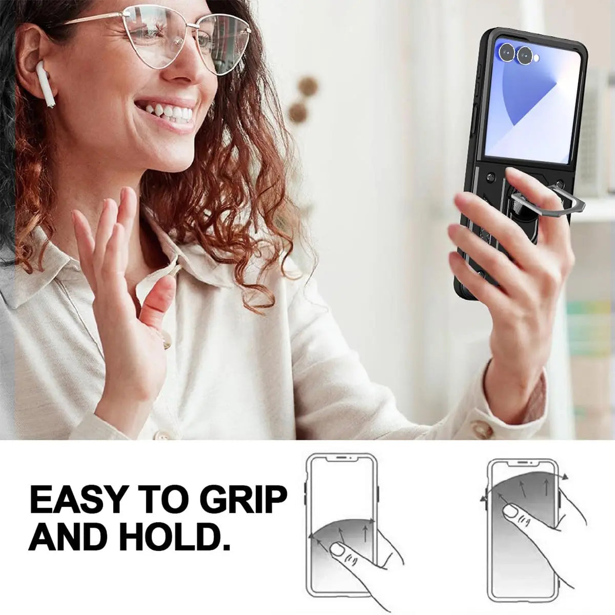 Rugged Military Grade Cover for the Samsung Galaxy Z Flip7 (7 colours available)