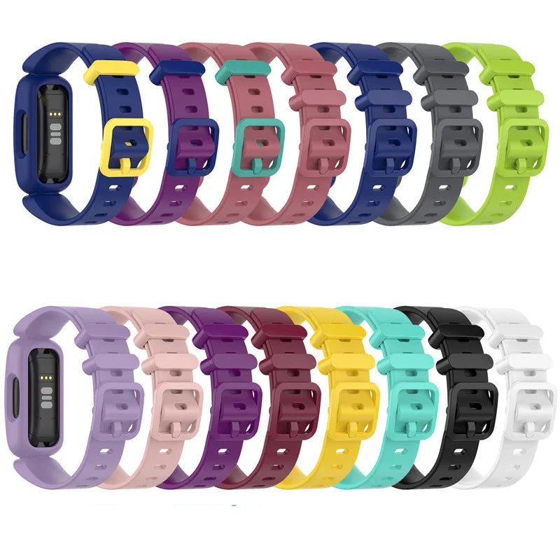 Kids Silicone Strap for The Fitbit Ace 2/3 & Inspire Series (16 colours available)