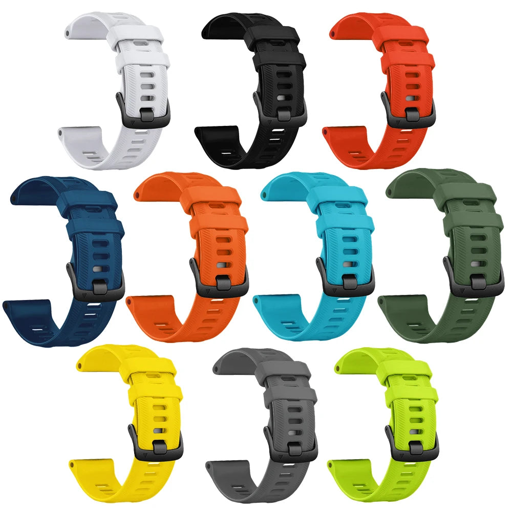 Sports Silicone Strap for the Garmin Forerunner Series - 22mm (10 different colours available)