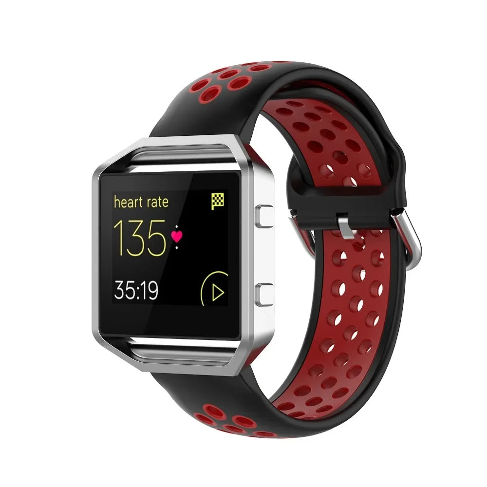 Silicone Sport Strap for the Fitbit Blaze/Versa/Versa 2/Lite Series (15 colours available)