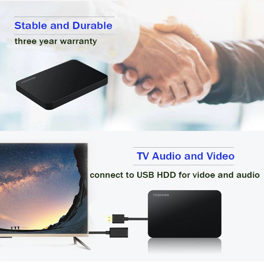 External Hard Drive (500GB–2TB) USB 3.0