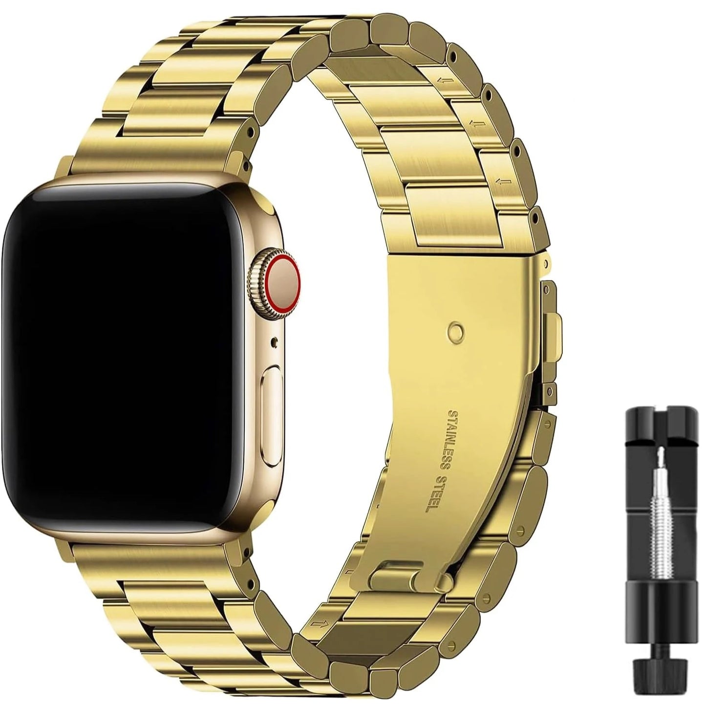 Stainless Steel Strap for the Apple Watch Ultra/Series 3–10 (38–49mm) (2 sizes & 18 colours available)