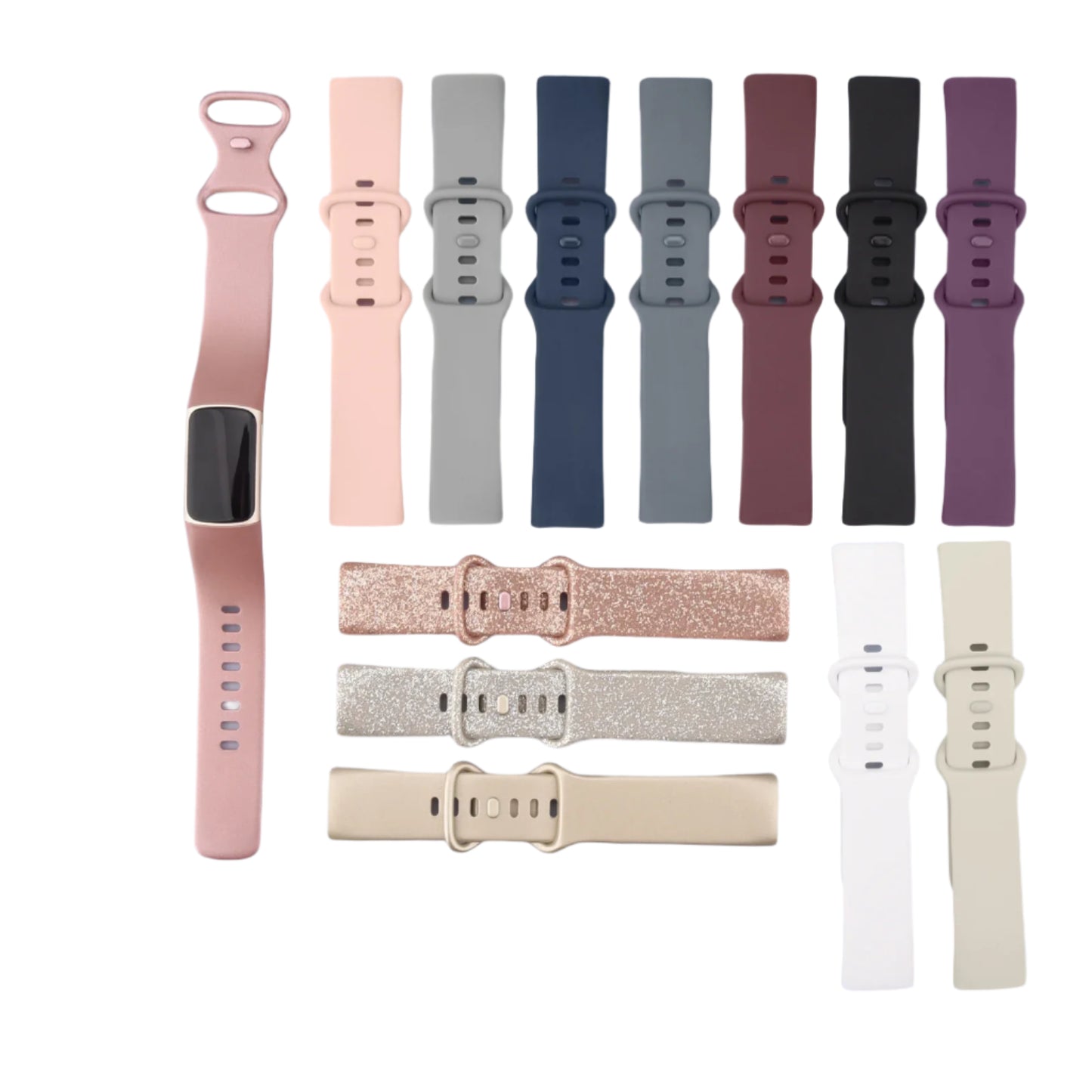 Silicone Sport Strap for the Fitbit Charge 5 Series (25 colours available)