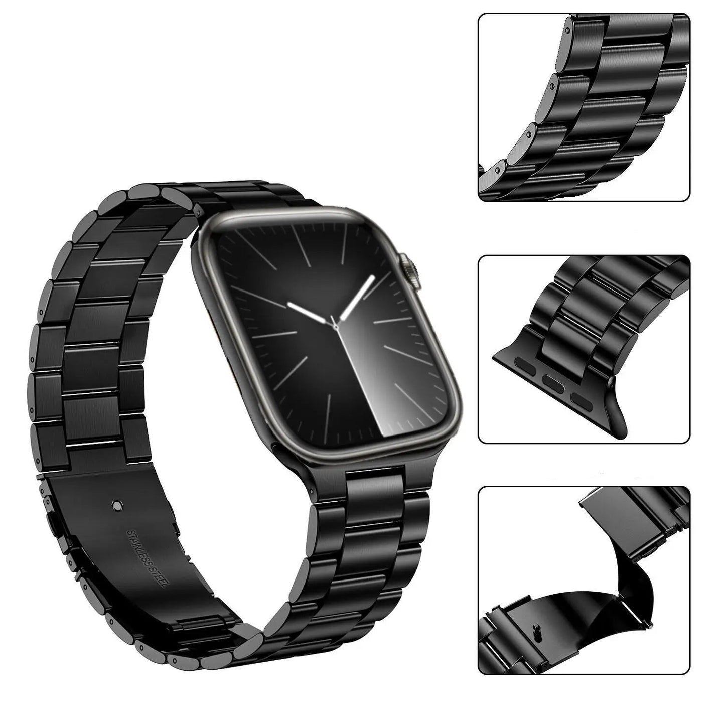 Stainless Steel Strap for the Apple Watch Ultra/Series 4–10 (38–49mm) (available in 15 colours)