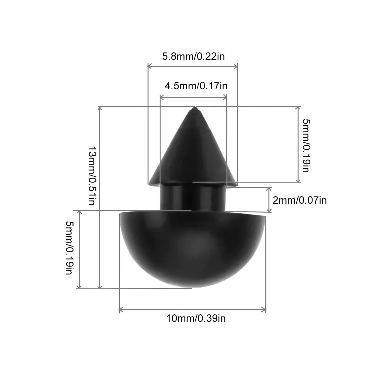 RV Glass Lid Rubber Cushion Pads (10PCS)