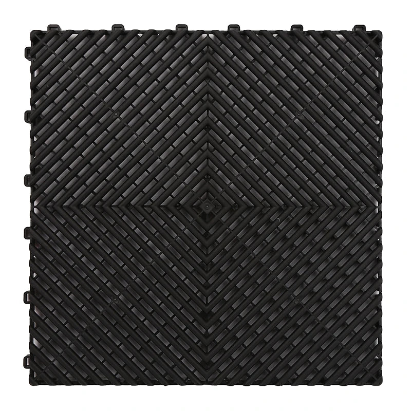 Vented Plastic Garage Floor Tile