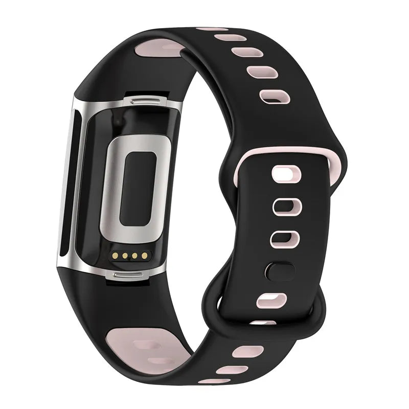 Rubber Sport Strap for the Fitbit Charge 5/6 Series (available in 21 colours)