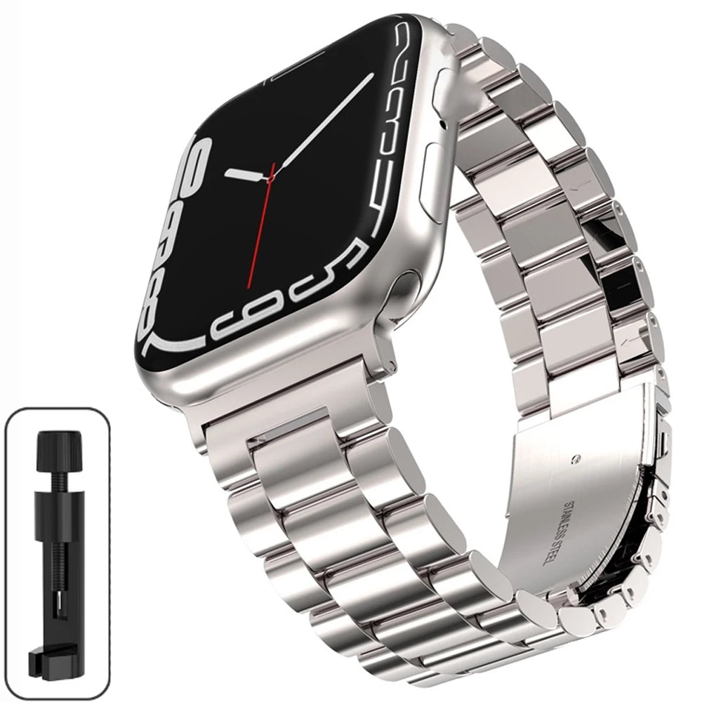 Stainless Steel Strap for the Apple Watch Ultra/Series 4–10 (38–49mm) (available in 15 colours)