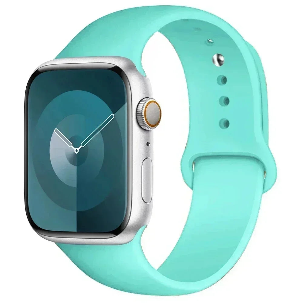 Silicone Replacement Strap for Apple Watch Series (38mm - 42mm) (available in 45 colours)