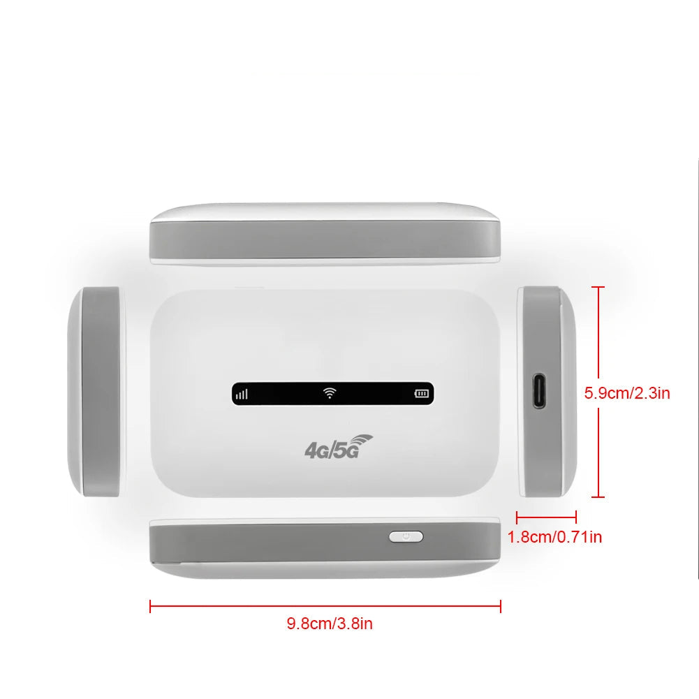 4G LTE Portable WiFi Router with SIM Slot (6 virsions available)