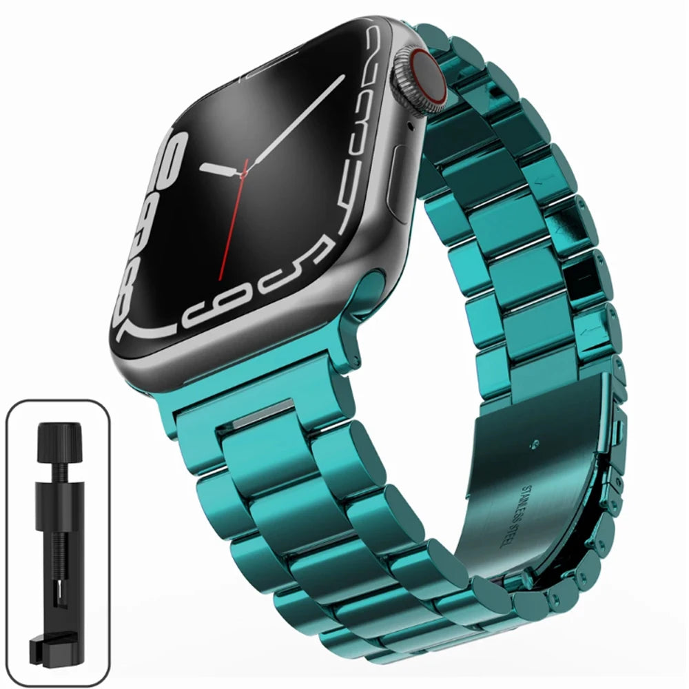 Stainless Steel Strap for the Apple Watch Ultra/Series 4–10 (38–49mm) (available in 15 colours)