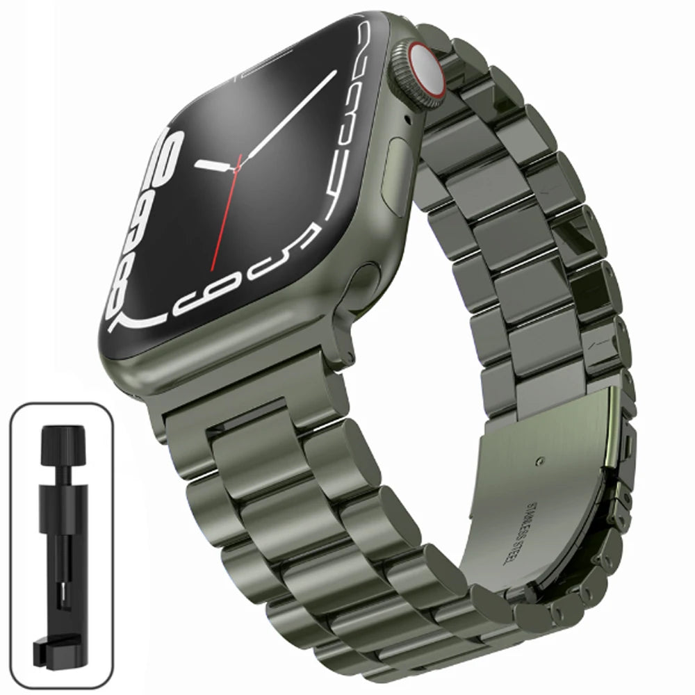 Stainless Steel Strap for the Apple Watch Ultra/Series 4–10 (38–49mm) (available in 15 colours)