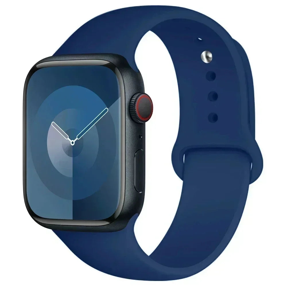 Silicone Replacement Strap for Apple Watch Series (38mm - 42mm) (available in 45 colours)