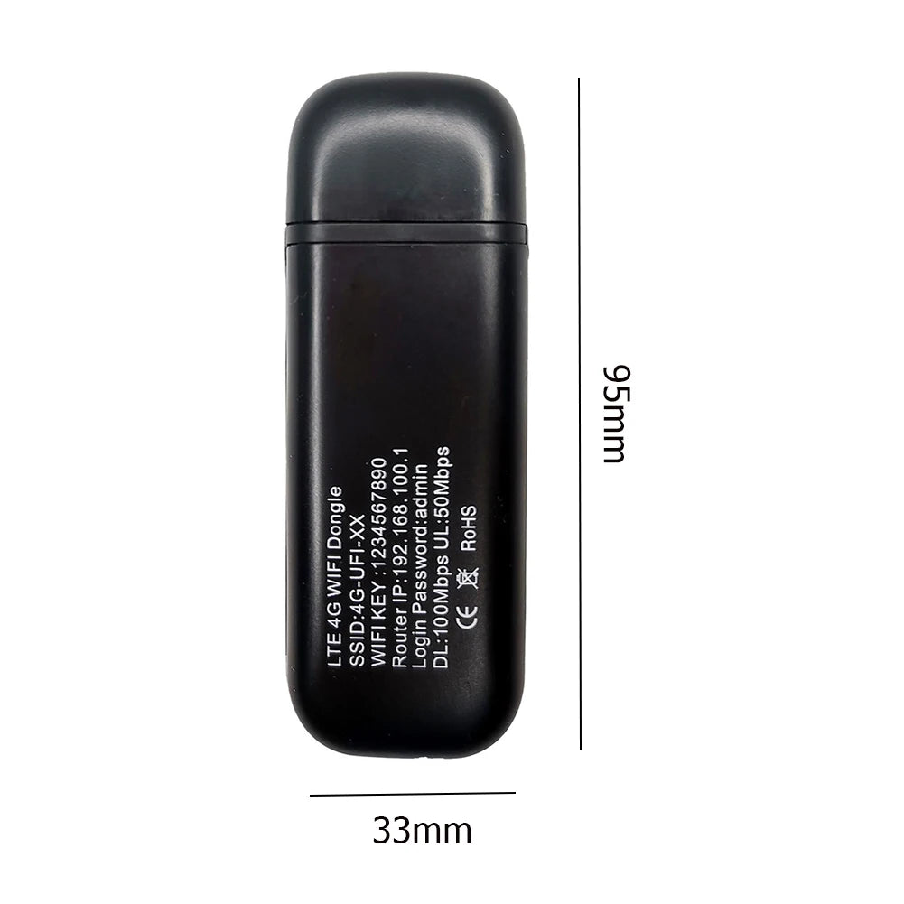 4G LTE USB WiFi Dongle & Mobile Hotspot (available in White & Black)