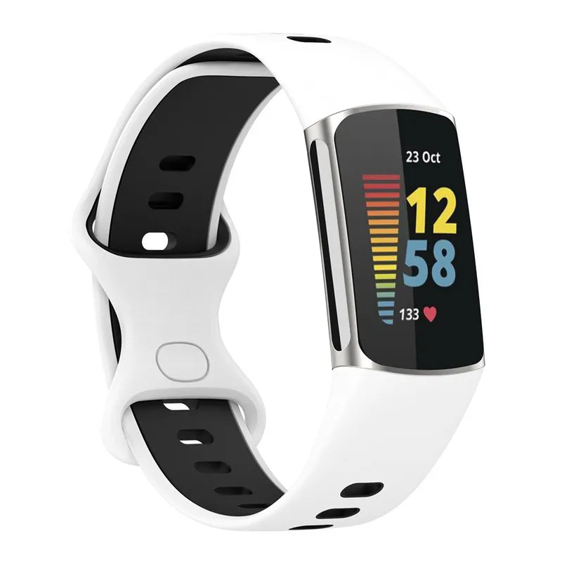 Rubber Sport Strap for the Fitbit Charge 5/6 Series (available in 21 colours)