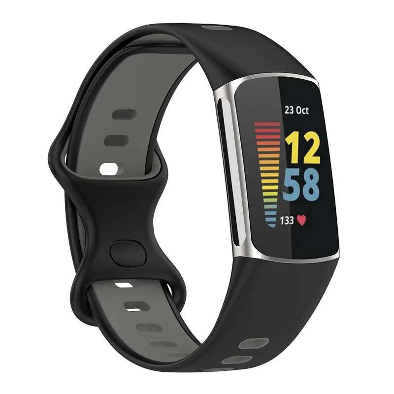 Rubber Sport Strap for the Fitbit Charge 5/6 Series (available in 21 colours)